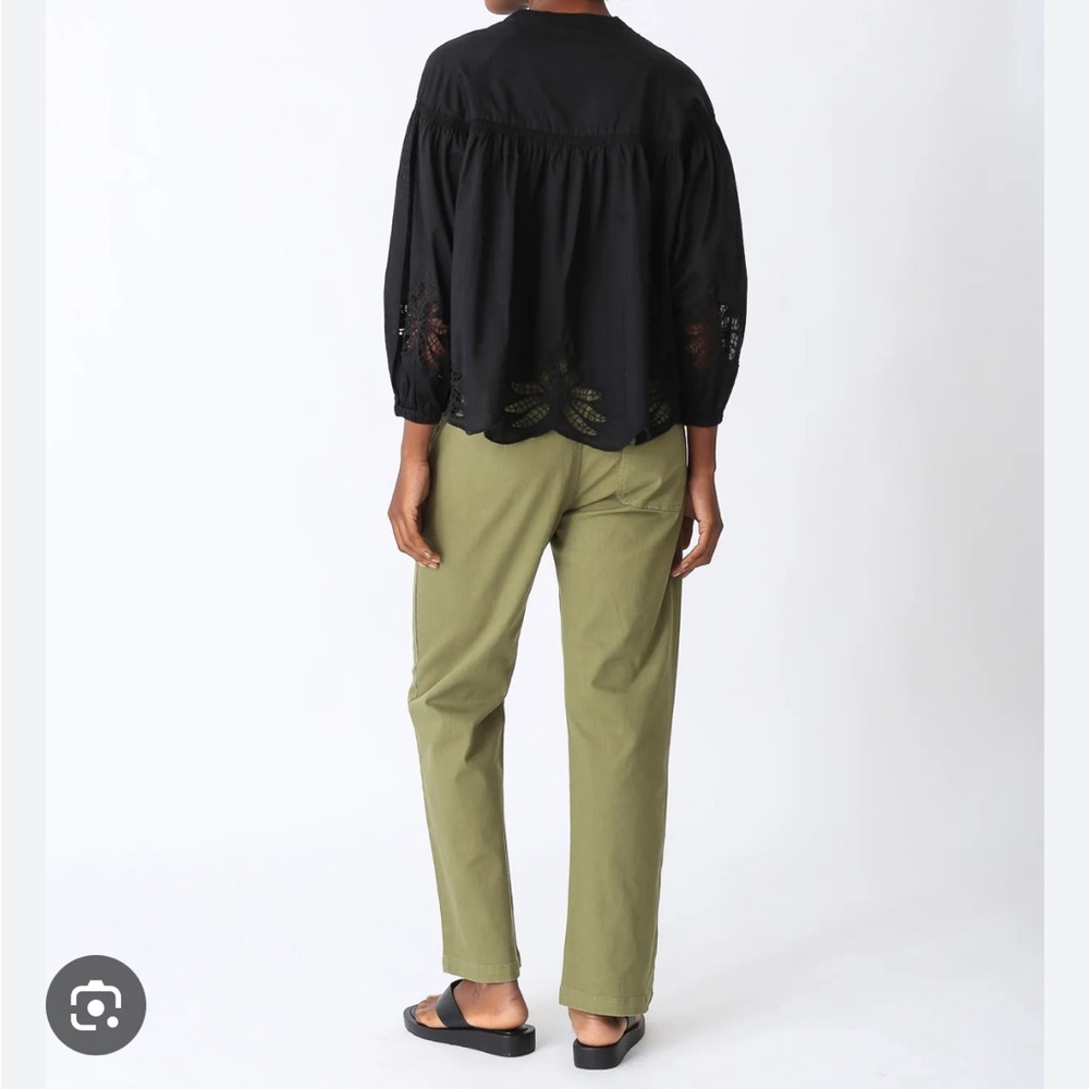 Electric & Rose Olive Green Drawstring Pants - Picture 3 of 7